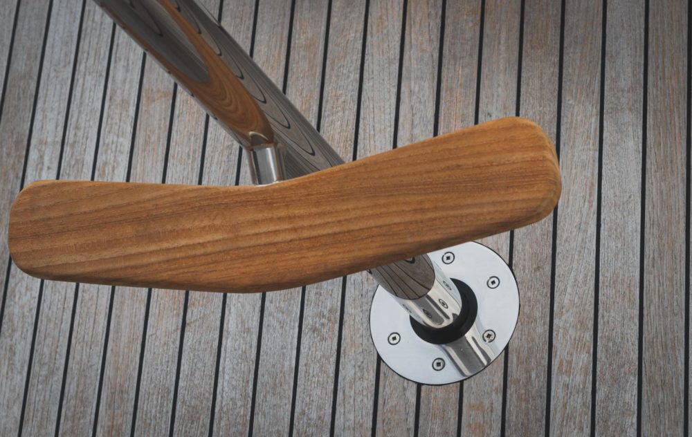 Custom removable boat seat and plug by marine Stainless Steel Fabricators, Firefish Fabrication, Auckland.