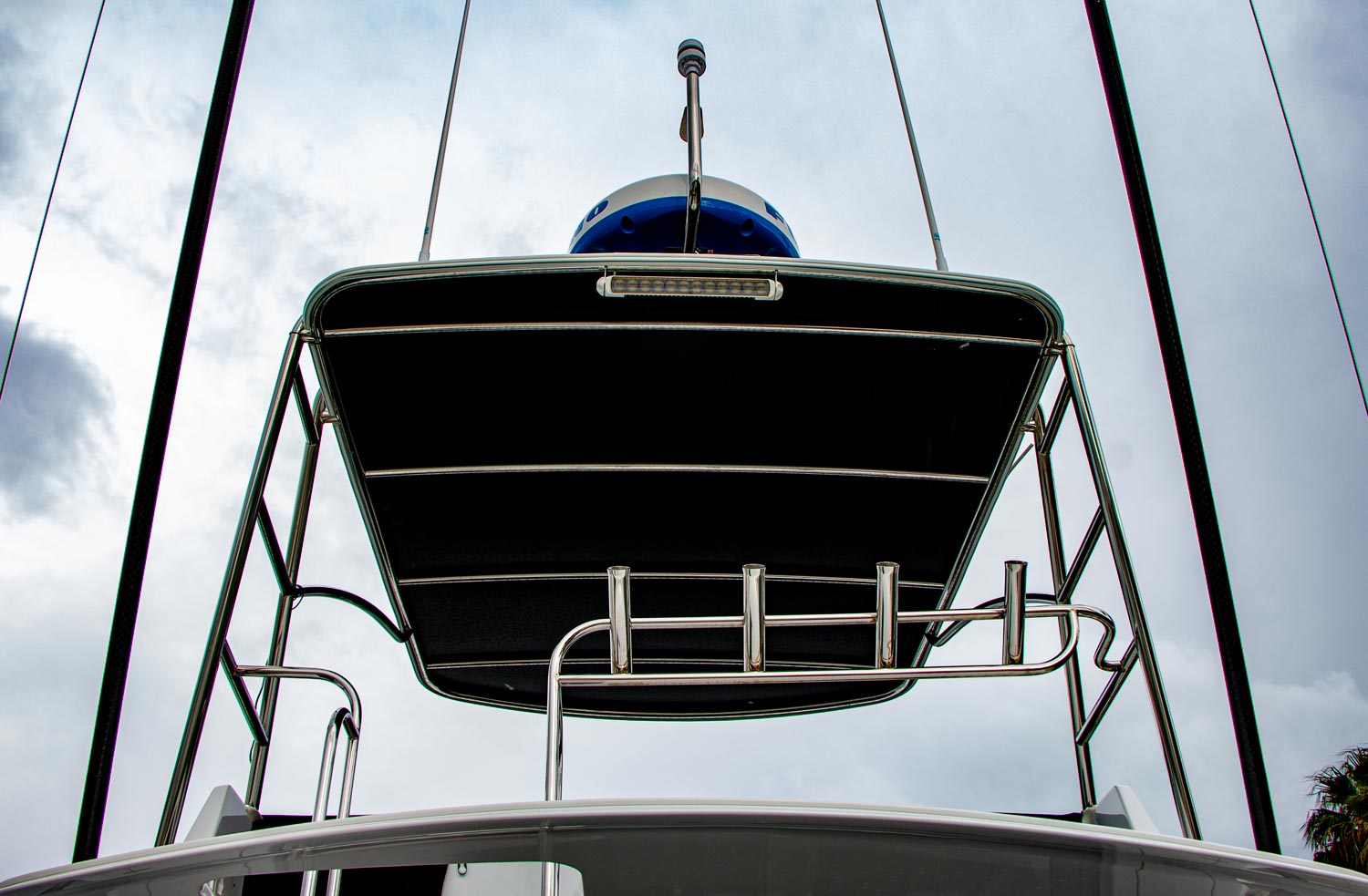 Custom rod holder by marine Stainless Steel Fabricators, Firefish Fabrication, Auckland.