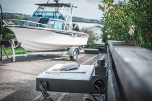 Custom fabrication in Auckland. Filleting station crafted from aluminium.