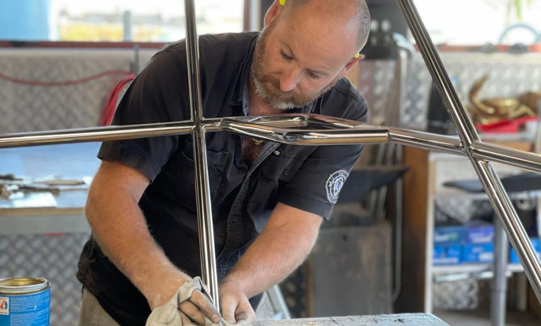 Marine Stainless Steel Fabrication Auckland – stainless polishing of marine boat Bowral Marine Stainless Steel Fabrication Auckland - stainless polishing of marine boat Bowral