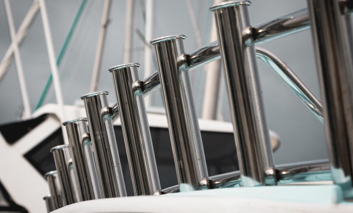 Custom Stainless Steel rod holders - marine stainless steel Auckland